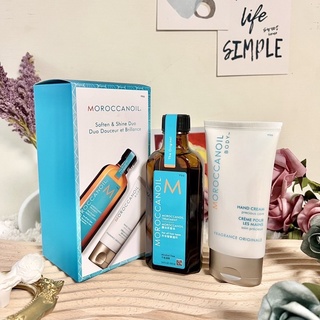 MOROCCANOIL 摩洛哥優油100ml(內含壓頭)+經典護手霜75ml 組合