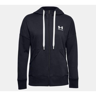 Under Armour(UA)女子UA Rival 內刷毛 保暖外套 連帽外套(1356400-001)