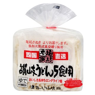 【蝦皮特選】日本 讚岐麵心 四國讚岐烏龍麵5食(不可冷藏) 900g