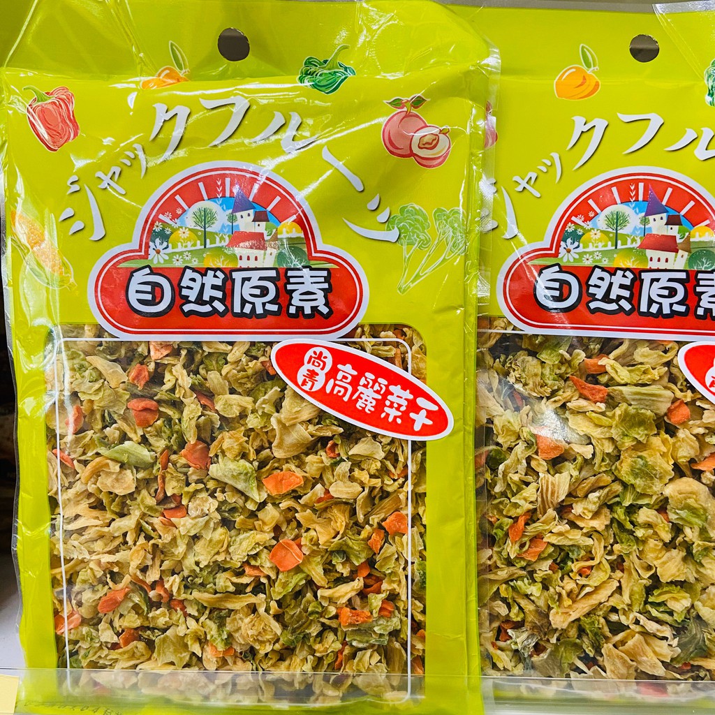 台灣 高麗菜乾 紅蘿蔔+高麗菜 自然原素高麗菜乾150克