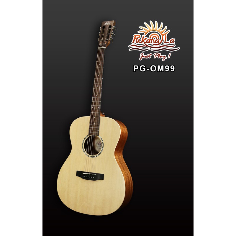 &lt;玩興趣&gt;新手吉他 Pukanala PG-OM99 全單板 桃花心木側＆背板 免運