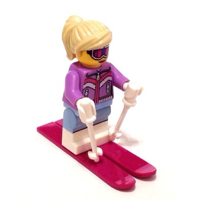 樂高人偶王 LEGO 第八代人偶包/8833 #7 滑雪女高手