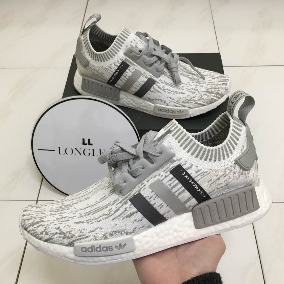 LongLeg】Adidas Originals NMD R1 PK 灰白雪花日文BY9865 男女情侶| 蝦皮購物