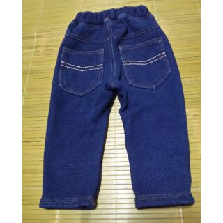 男女幼童內刷毛長褲 彈性軟棉牛仔褲 不倒絨 搖粒絨 褲子 童裝 秋冬