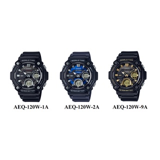 【天龜】CASIO 10年電力大錶徑休閒雙顯錶 AEQ-120W AEQ-120W-1A AEQ-120W-2A