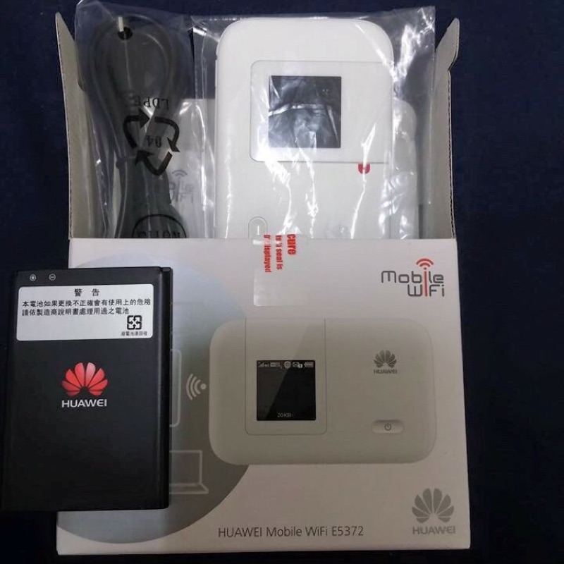 Huawei 華為 E5372 4G/LTE 口袋型無線隨身分享器(白)