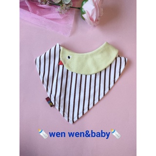 嬰兒，新生兒，寶寶三角動物造型口水巾(wen wen &baby)