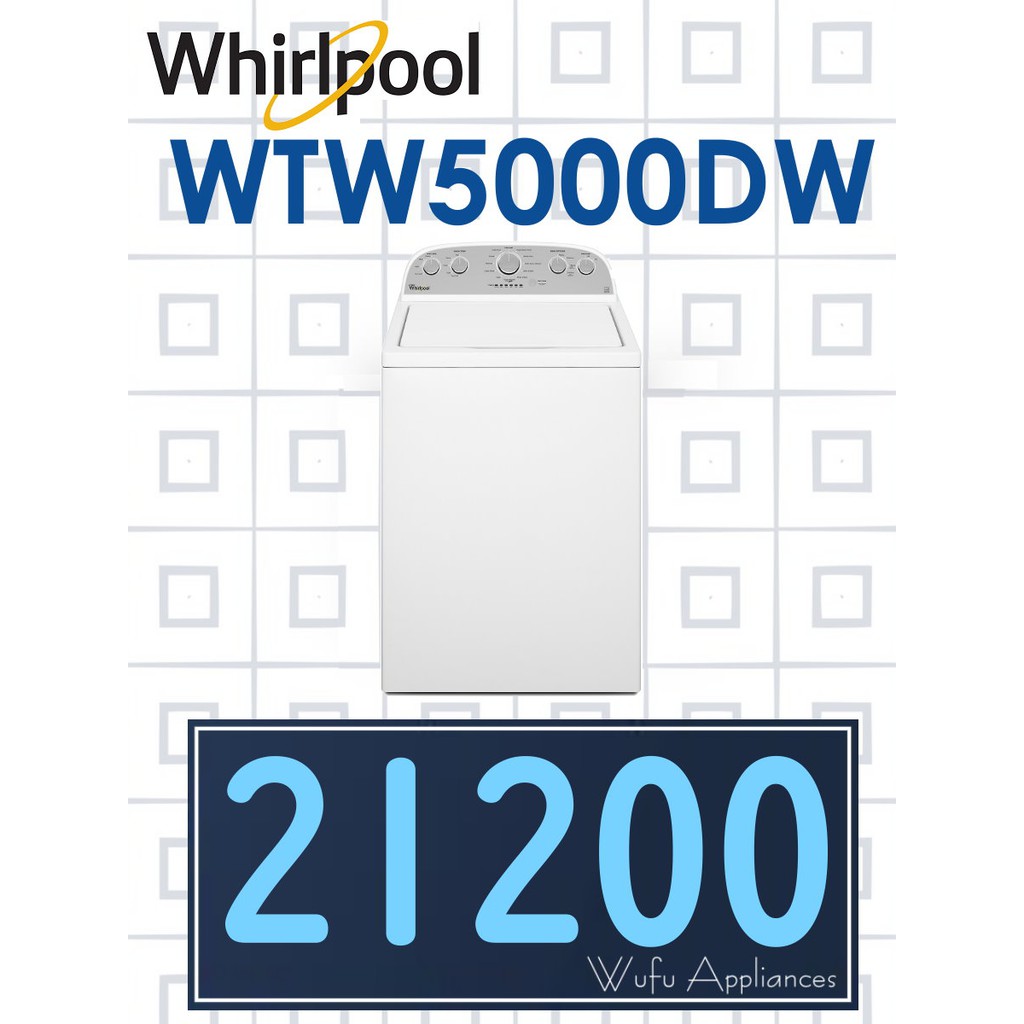 【網路３Ｃ館】原廠經銷【來電價21200】有福利品可問 Whirlpool惠而浦13公斤 直立式洗衣機WTW5000DW