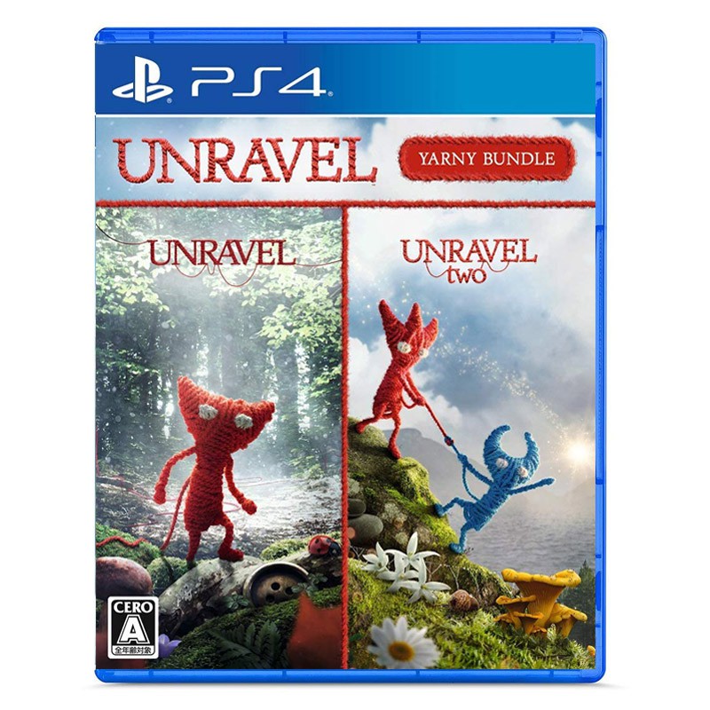 台灣下殺 現貨免運 全新ps4遊戲毛線小精靈unravel 1 2 合集日版英文支持雙人光盤 蝦皮購物