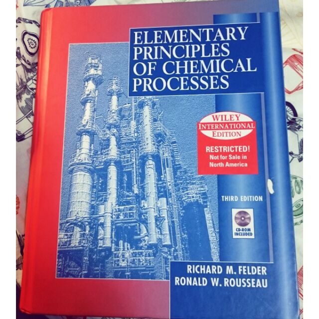 ELEMENTARY PRINCIPLES OF CHEMICAL PROCESSES