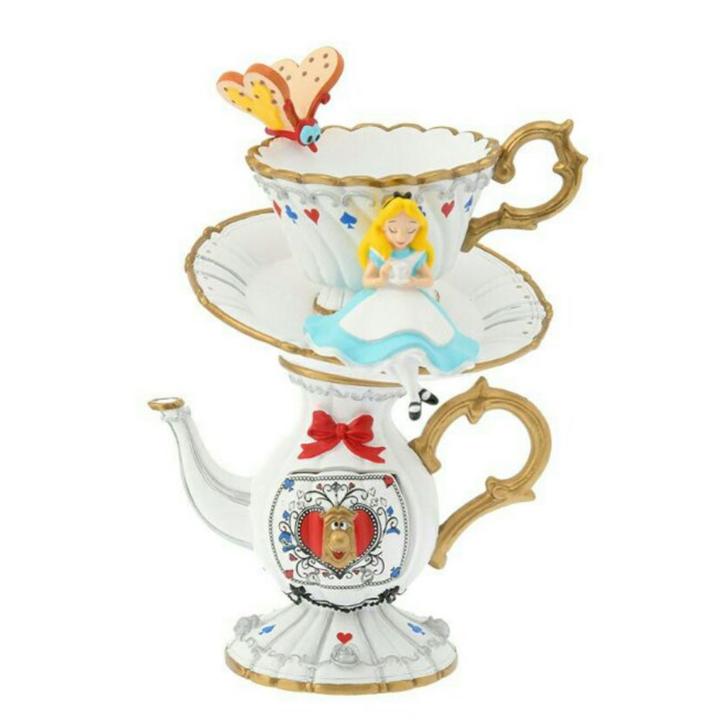 【彩購屋】現貨 日本正版 Disney 迪士尼 愛麗絲夢遊仙境 Alice 愛麗絲 茶壺杯子 首飾盒 擺飾 裝飾 收納