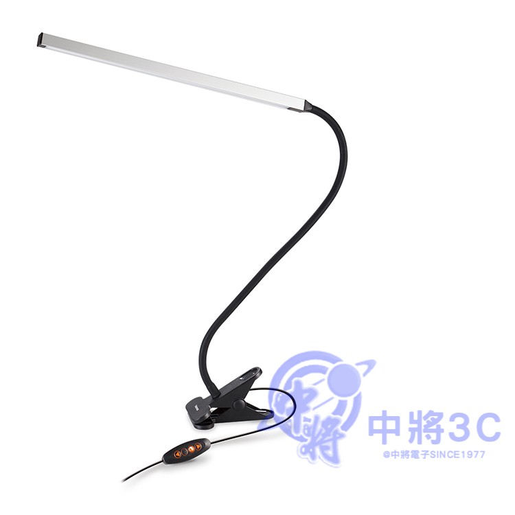 Esense 鋁合金USB夾燈(銀) 11-UTD130SL