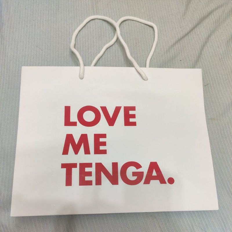 TENGA 原裝提袋 LOVE ME TENGA 手提袋 紙袋 購物袋 禮袋 禮物袋 乙個 海報 週邊商品