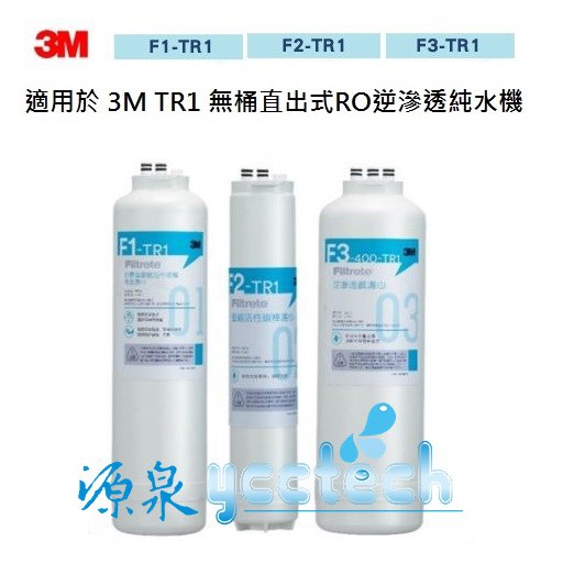 3M TR1 / 3M R8專用濾心直輸式RO逆滲透三道替換濾心