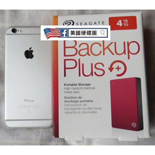 【美國硬碟團】Seagate 4TB Backup Plus Portable 2.5吋 行動硬碟