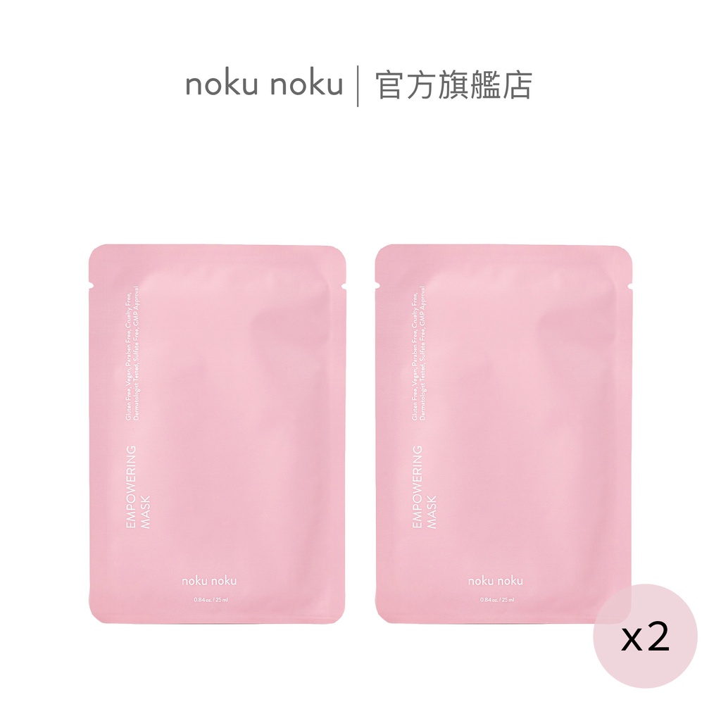 【nokunoku】全方位光感特潤精華面膜2入組 (6片/盒) 藍銅胜肽 玫瑰純露 天絲纖維 歐盟認證