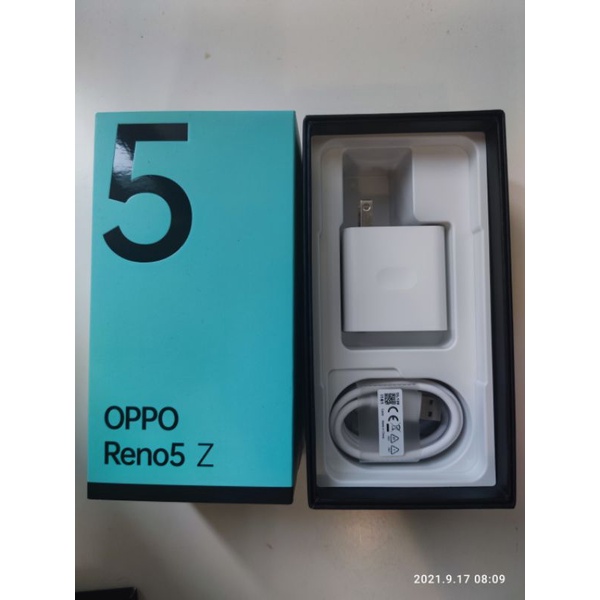OPPO RENO5 Z  5Z 8/128G 黑色 110/09/04礁溪遠傳購買近全新 5G手機