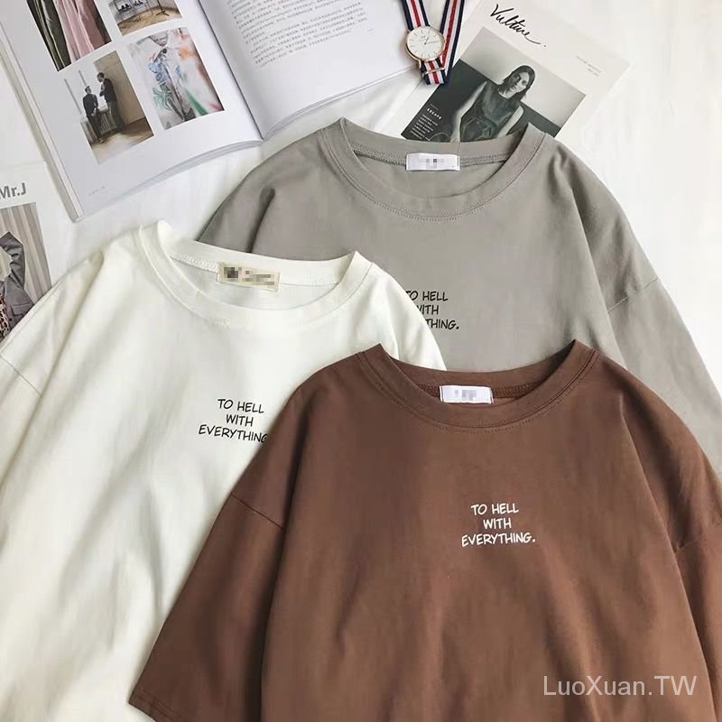 价格从 5 09 新款100 純棉男士t恤大碼短袖男圓領寬松半袖中青 Best Price Products