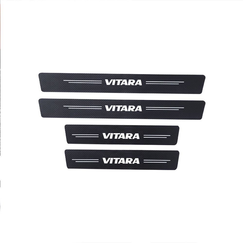 4pcs 鈴木 grand Vitara 2020 2019-2016 2015-1999 的汽車配件門檻保護貼 PU