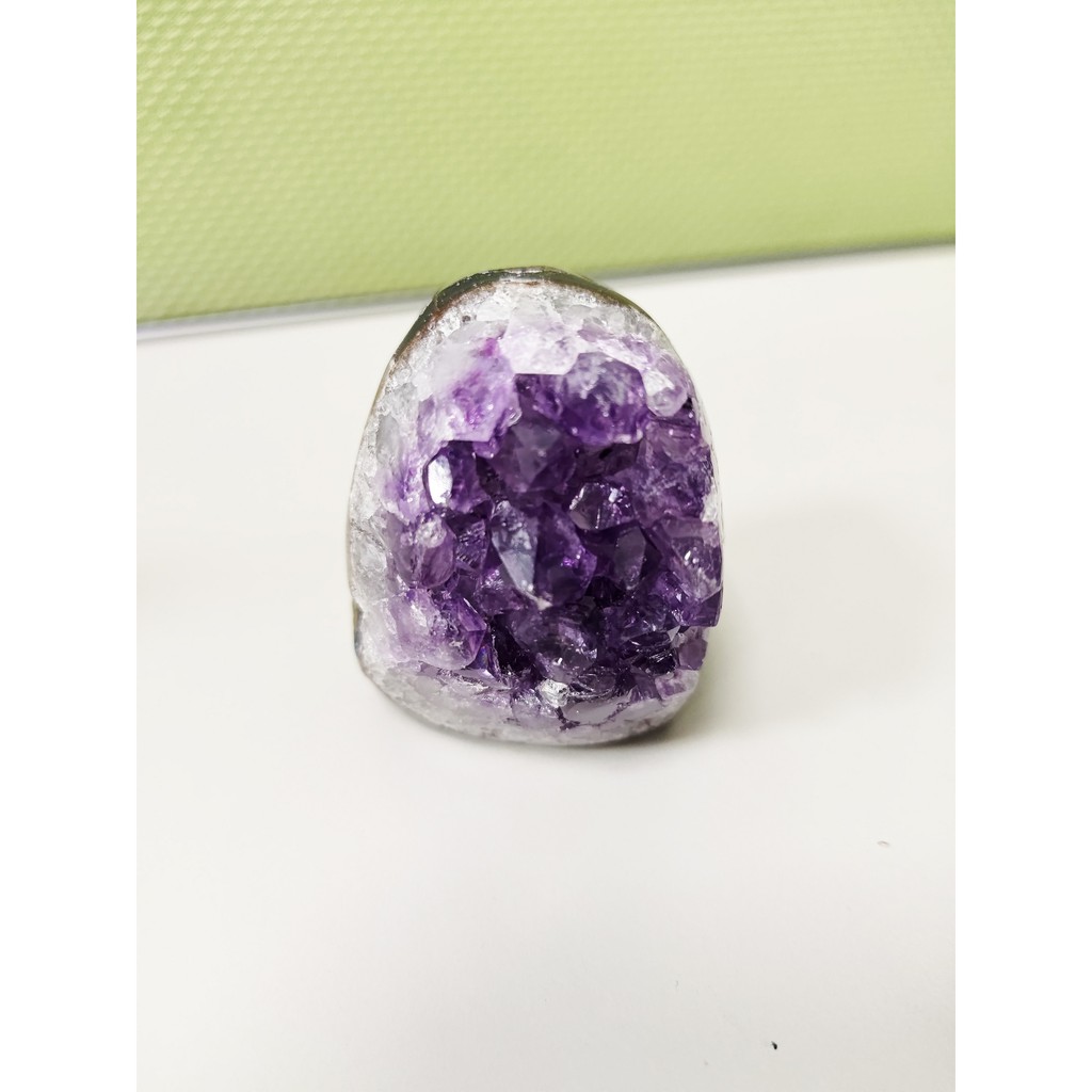 天然紫晶鎮 辦公室招財小物 超迷你超紫 蝦皮購物