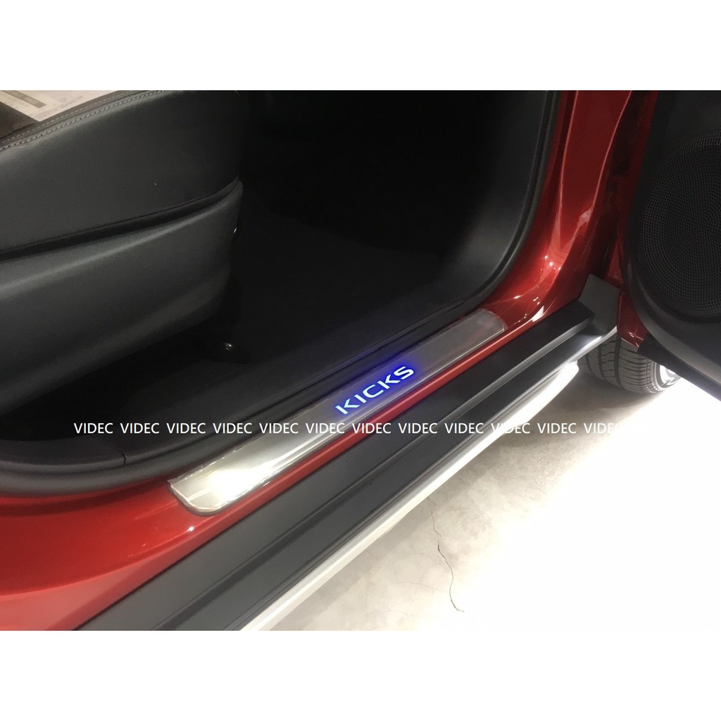 巨城汽車精品 NISSAN 2018 19 KICKS 專用 LED門檻 迎賓踏板 一組四片 材質白鐵