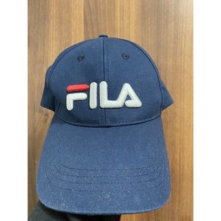 FILA老帽 深藍色 可調節式 二手 棒球帽 老帽 扁帽