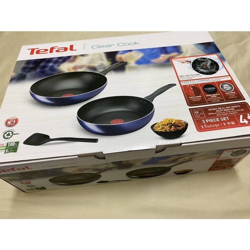 【Tefal 特福】全新極巧系列不沾鍋3件組