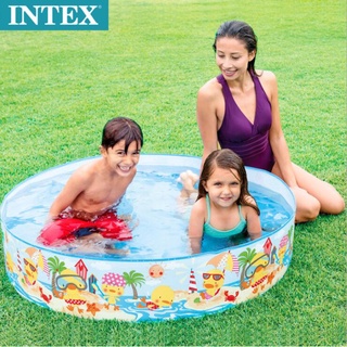INTEX 58477 假日海濱硬膠水池兒童戲水池 幼兒夏天玩水池 嬰兒遊戲池 迷露森活