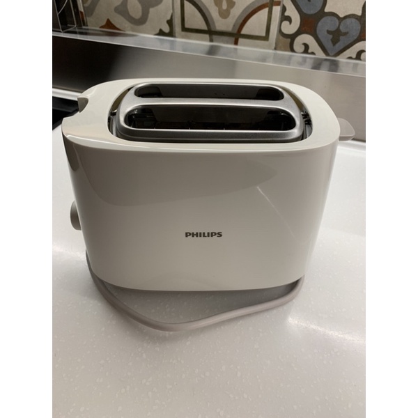 二手廚房電器【Philips 飛利浦】電子式智慧型厚片烤麵包機 白色HD2582