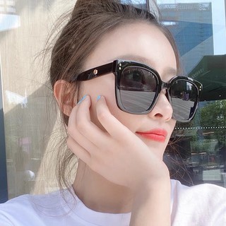 偏光太陽眼鏡 偏光墨鏡 太陽眼鏡 墨鏡 黑色膠框金點墨鏡 Jennie Kuku 小臉大方框 抗紫外線UV400檢驗合格
