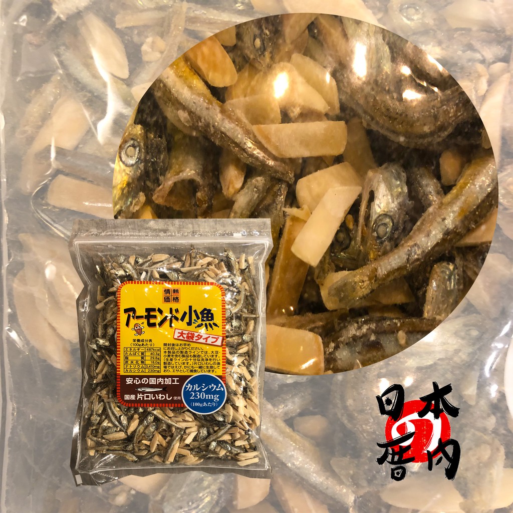 日本厝內 日本杏仁小魚乾430g 蝦皮購物