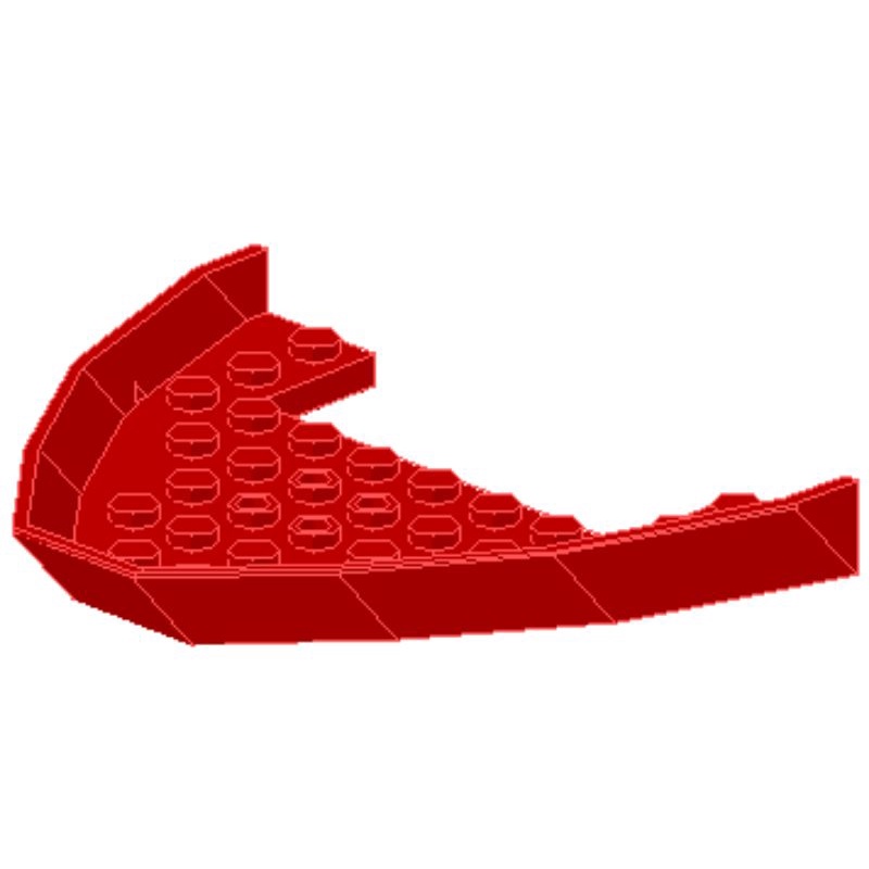lego 樂高 2623 6542 8x10x1 紅色 船殼 船底 底板 官兵船 海盜船