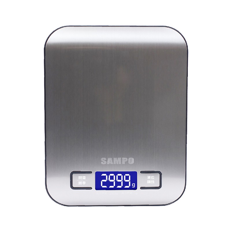 聲寶SAMPO 冷光不鏽鋼料理秤BF-Y1801CL 廠商直送