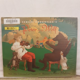 二手書📗英文繪本(附CD)Sergei Prokofiev's Peter and//Peter Malone//藝術