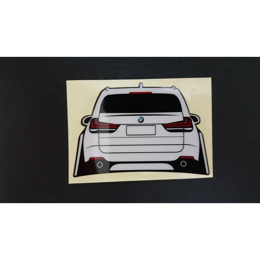 Q版創意貼紙 Bmw寶馬x5貼紙 蝦皮購物