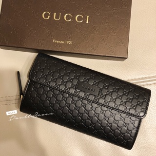 Gucci 皮夾 經典真皮壓花logo雙層長夾❤️大容量推薦款 現貨+預購