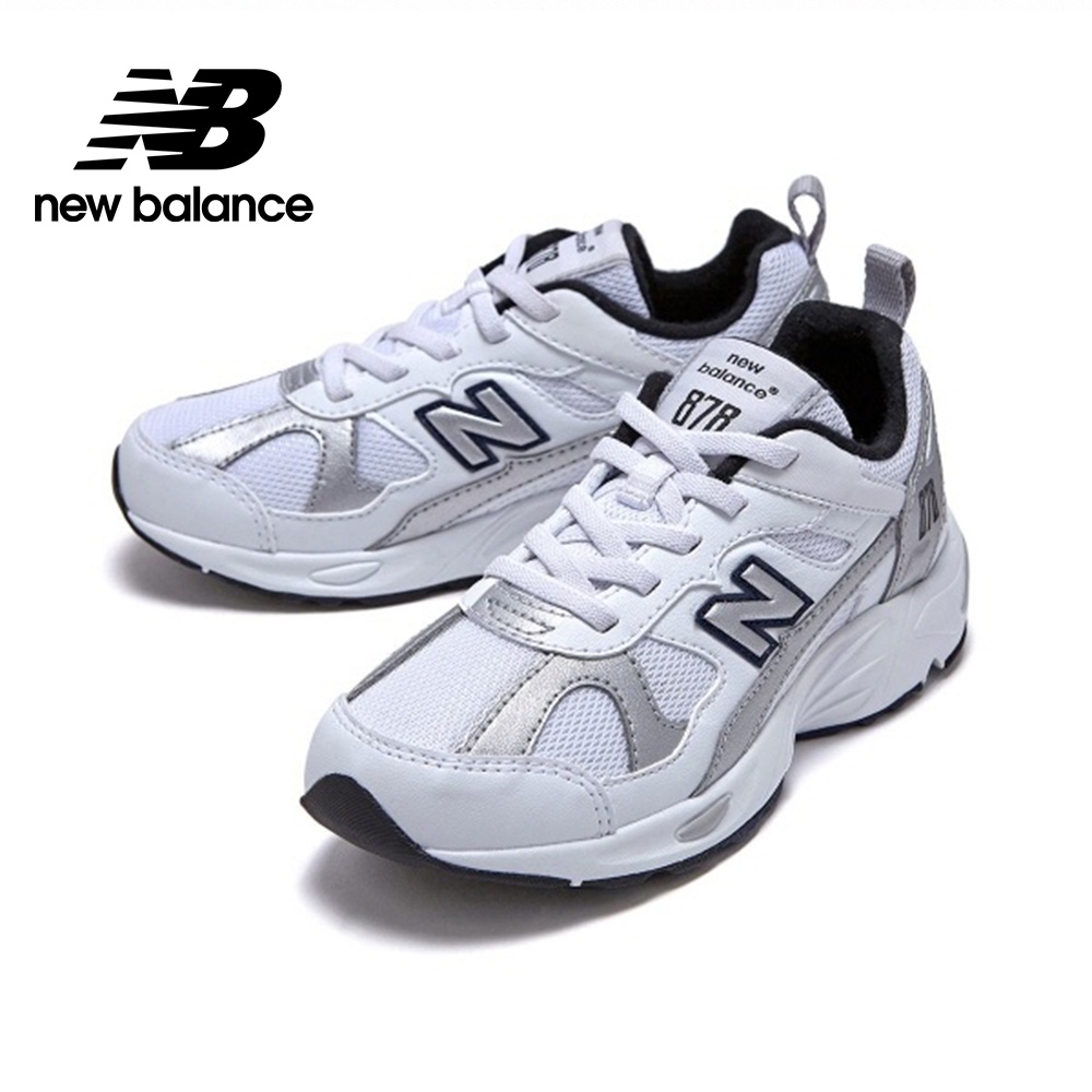 【New Balance】 NB 童鞋_中性_白銀色_PV878KOE-W楦 878