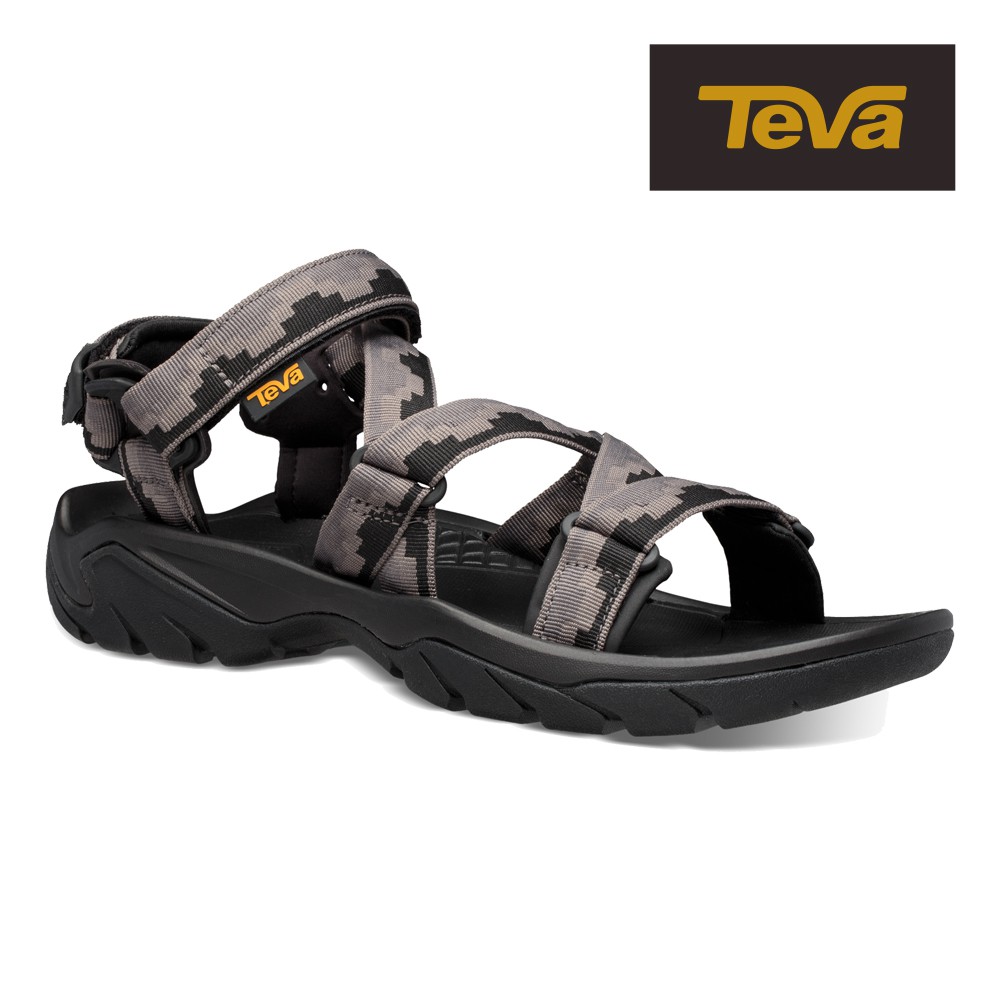 【TEVA】男 Terra Fi 5 Sport 戶外健行運動涼鞋/雨鞋/水鞋-階梯灰黑 (原廠現貨)