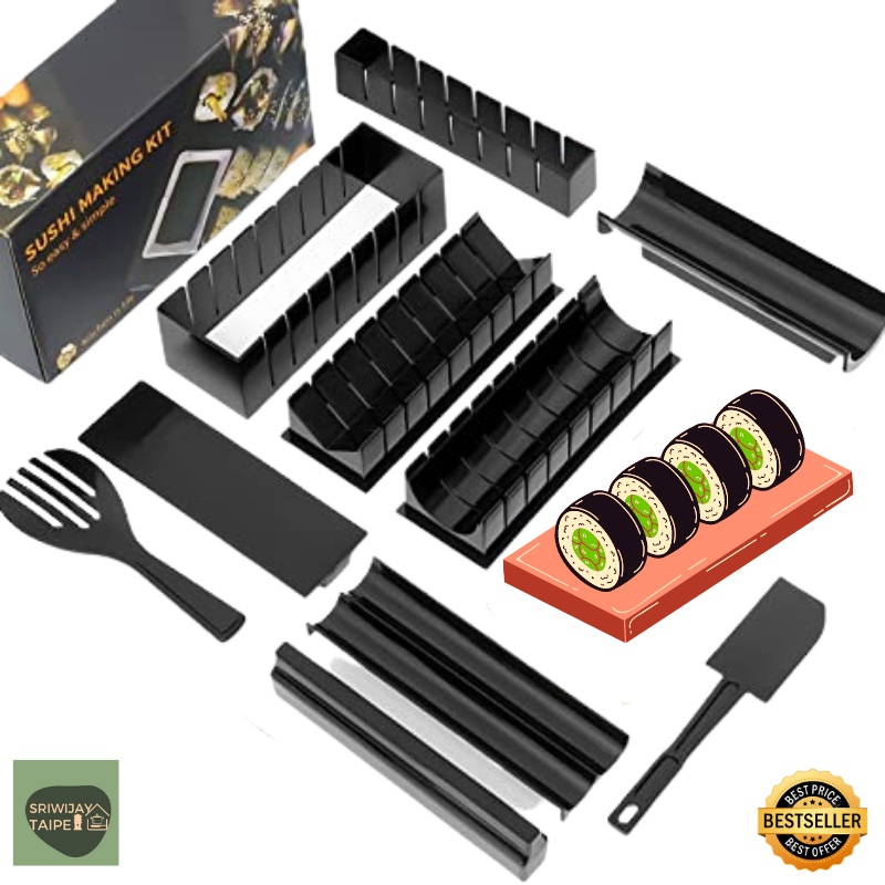 Cetakan Mold 10in1 Korean Japan Sushi Making Kit 日韓式壽司模具套裝組