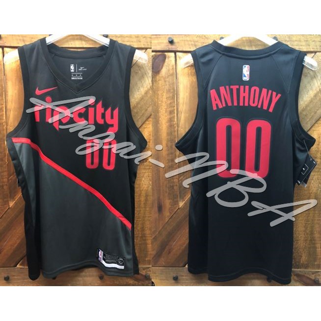 Anzai-NBA球衣 19年賽季 波特蘭拓荒者隊 Blazers 甜瓜 Anthony 00號 城市黑球衣-全隊都有