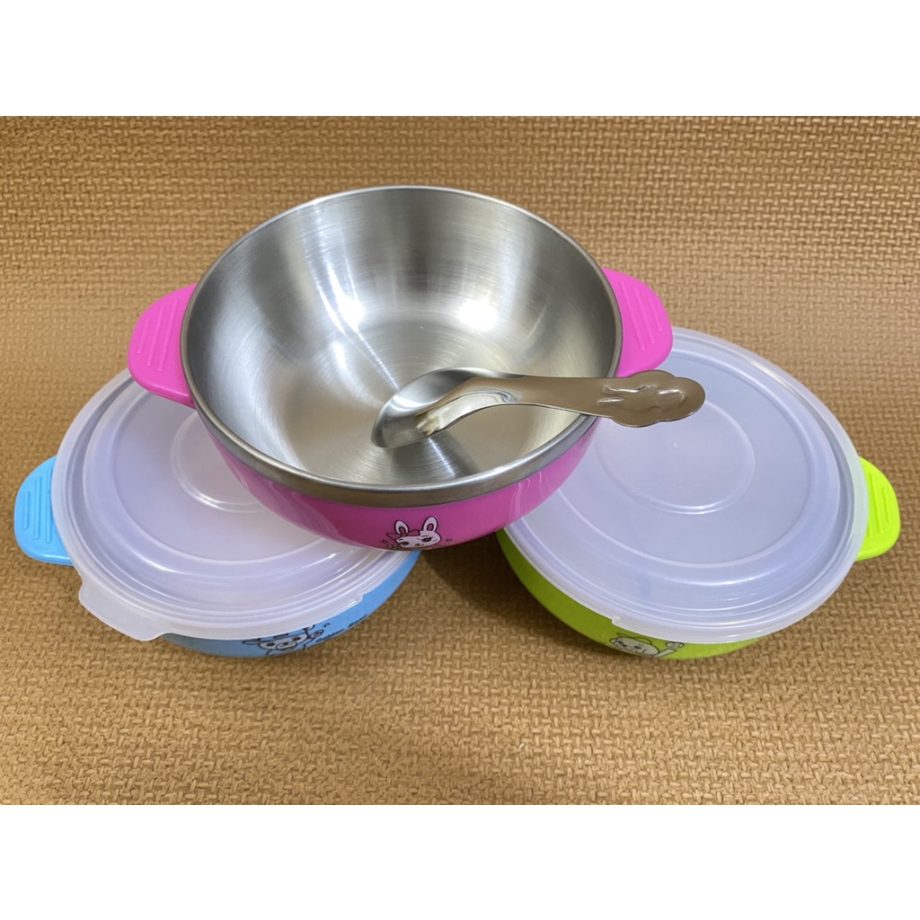 王樣兒童碗 王樣韓式卡通碗 304不鏽鋼兒童碗 不銹鋼兒童碗 防燙碗 兒童餐具