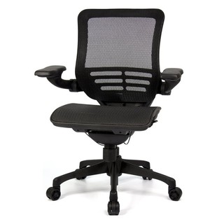 aaronation 愛倫國度 - 線控底盤人體工學椅JQ-D5B-黑網-尼龍腳 賣場1
