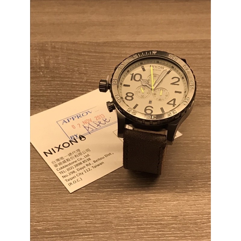 二手全新 NIXON 51-30 CHRONO LEATHER 手錶/ 男錶