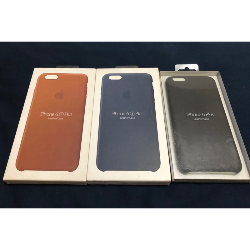 iPhone6s Plus 二手原廠皮革護套 3個400馬鞍棕 藍 黑 各一