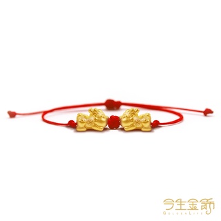 【今生金飾】錦球迷你Q貔貅串珠 黃金串珠手繩 (網路販售)
