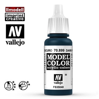 AV Vallejo 深普魯士藍色 70899 暗夜空藍色 Dark Prussian Blue 模型漆水性漆壓克力顏料