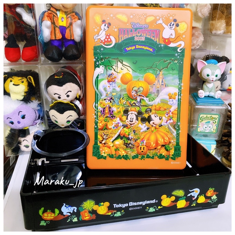 日本東京迪士尼 萬聖節 米老鼠 米奇 米妮 幽靈 野餐盒 摺疊 收納盒 盒子 唐老鴨 奇奇蒂蒂［魔樂町JP日貨🎪］