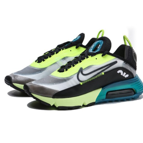 現貨正品NIKE AIR MAX 2090 孔雀藍 藍綠 氣墊 螢光綠 半透明 慢跑 男鞋 BV9977-101