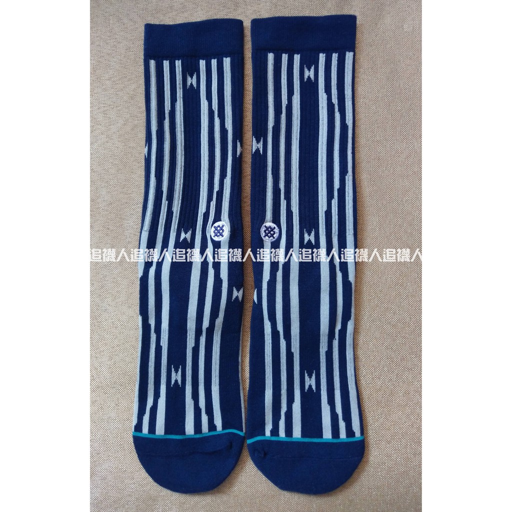 Stance DIABLO 條紋 線條 方塊 襪子 時尚藍色 街頭 中筒襪 品味非凡 正式休閒都可以 M號