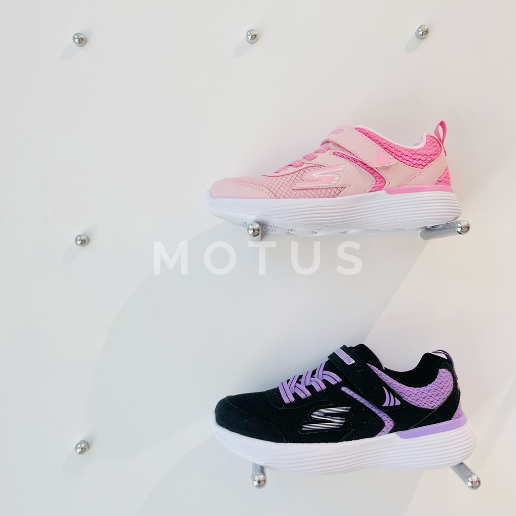 Motus | Skechers Go Run V2 女 中童 大童 粉 紫 童鞋 運動鞋 302537LBKLV